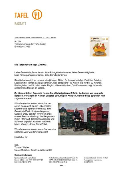 Quelle: Tafel Rastatt GmbH